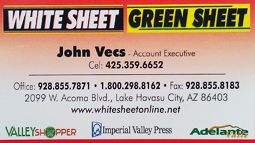 WhiteSheet/Green Sheet