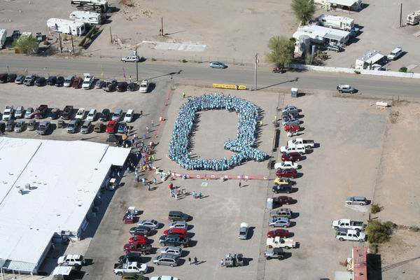 Largest Human Letter Q at the Q