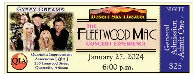Fleetwood Mac Tribute 6pm $25