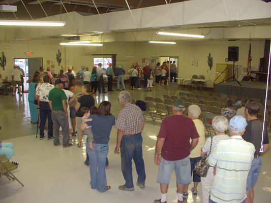 Food line for Celia's Garden Fundraising