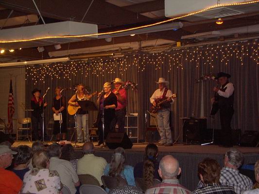 Ann soloing at the Grand Gathering Benefit