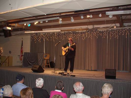 Jimmy Jack entertaining the folks at the Q