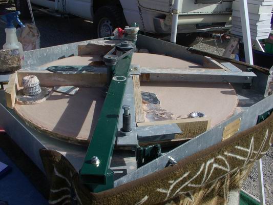 Lyons Slab Polisher on display at POWWOW