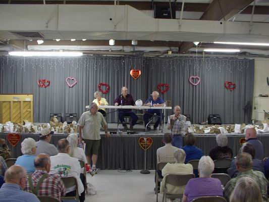 Richard & Dick explaining all the events to the Board for the Gold Show.