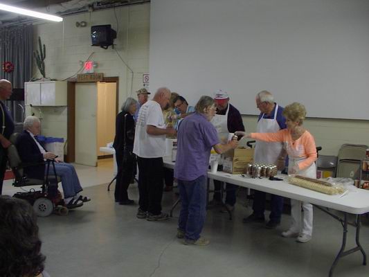 Our wonderful Volunteers serving other volunteers at the Powwow Thank You Meeting!